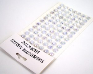NAKLEJKI PEREŁKI 10MM BIAŁE OPALIZUJĄCE