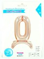 BALON FOLIOWY STOJĄCY 0 ROSEGOLD 80CM 