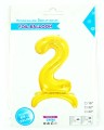 BALON FOLIOWY STOJĄCY 2 GOLD 80CM     