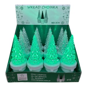 WKŁAD CHOINKA BIAŁA 17 CM     