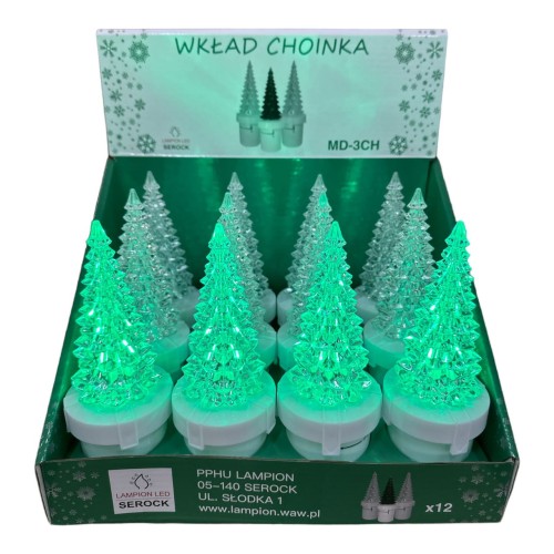 WKŁAD CHOINKA BIAŁA 17 CM     