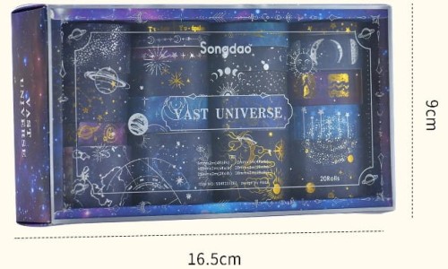 WASHI TAPE-TAŚMA PAPIEROWA 20 SZT/KPL