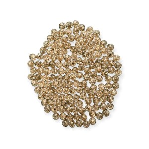 KORALIKI 10MM PLASTIKOWE POPĘKANE CHAMPAGNE 1/2 kg   