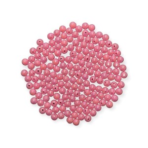 KORALIKI PLASTIKOWE OPALIZUJĄCE 8mm RÓŻOWE 0,5 kg    