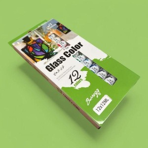 FARBKI DO SZKŁA 12 SZT/KPL  