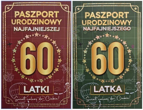 Karnet JCX Paszport 60 Urodziny     
