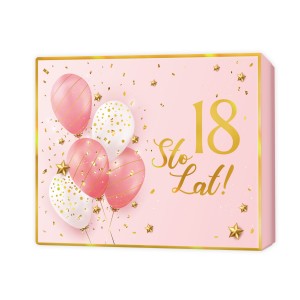 Pudełko na 18 Urodziny 22,5x17,5x4cm
