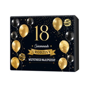 Pudełko na 18 Urodziny 22,5x17,5x4cm