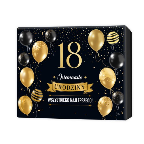 Pudełko na 18 Urodziny 22,5x17,5x4cm