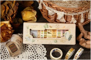 WASHI TAPE-TAŚMA PAPIEROWA 8 SZT/KPL