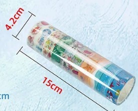Washi Tape Taśma Dekoracyjna 10 szt/kpl 1,5cm*5m Taśmy Washi Morskie