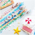Washi Tape Taśma Dekoracyjna 10 szt/kpl 1,5cm*5m Taśmy Washi Morskie