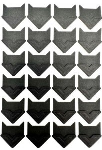 SAMOPRZYLEPNE NAROŻNIKI DO ZDJĘĆ 24SZT CZARNE