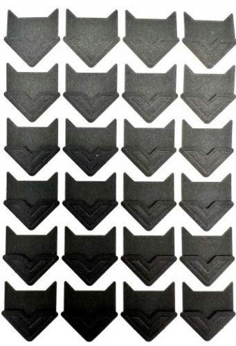 SAMOPRZYLEPNE NAROŻNIKI DO ZDJĘĆ 24SZT CZARNE