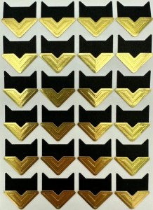 SAMOPRZYLEPNE NAROŻNIKI DO ZDJĘĆ 24SZT ZŁOTE