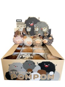 Breloczek POMPON owieczka