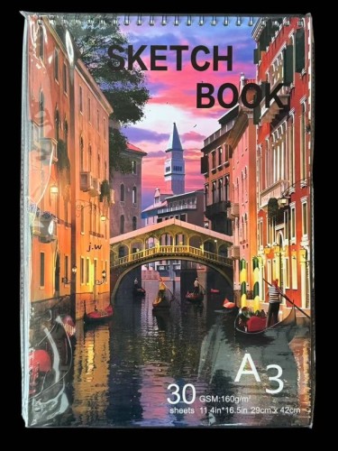 Szkicownik A3 – 160 g/m² – 30 arkuszy