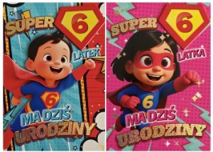 KARNET SUPERBOHATER NA 6 URODZINY     