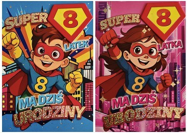 KARNET SUPERBOHATER NA 8 URODZINY  
