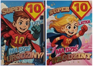 KARNET SUPERBOHATER NA 10 URODZINY    