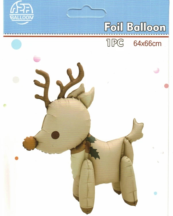 balon foliowy renifer