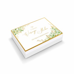 Pudełko na czekoladki Ślubne 43 od Ojca Chrzestnego