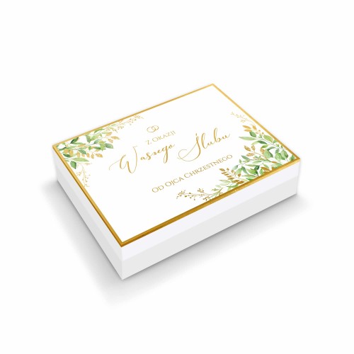 Pudełko na czekoladki Ślubne 43 od Ojca Chrzestnego