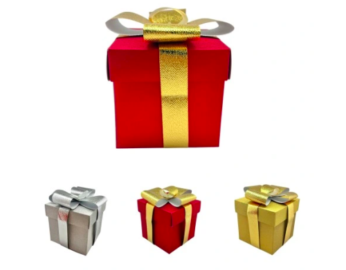 PUDEŁKO SKŁADANE Z KOKARDĄ 10CM