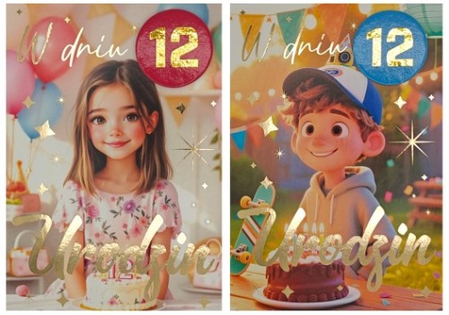 KARNET NA 12 URODZINY  