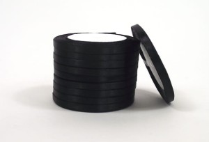 WSTĄŻKA SATYNOWA 0,6 CM/22M  CZARNA