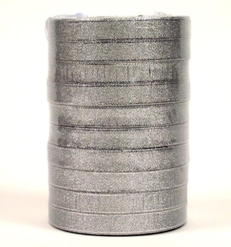 WSTĄŻKA 1,2CM/22M  SREBRNA