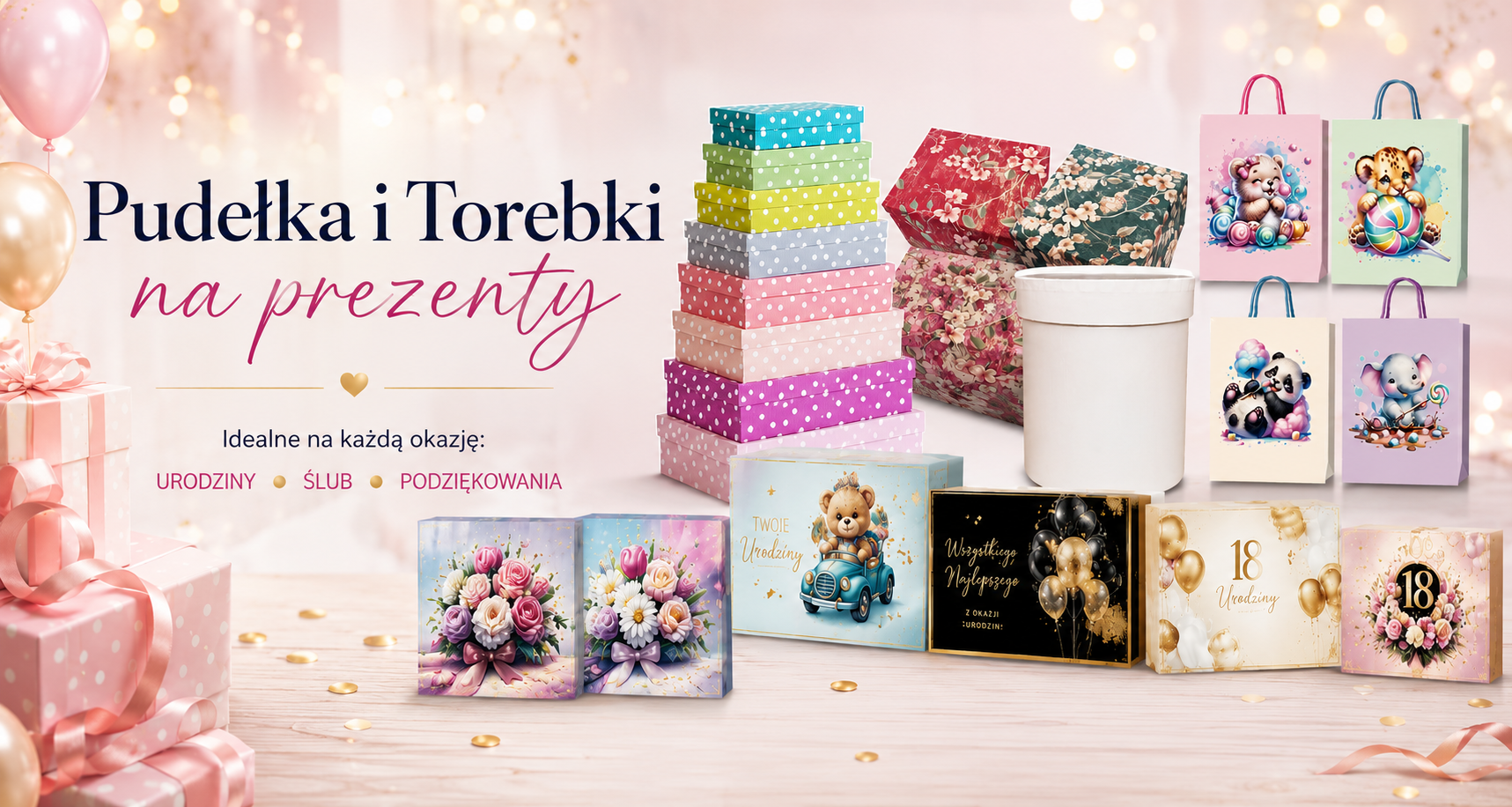 Torebki i Pudełka na prezenty